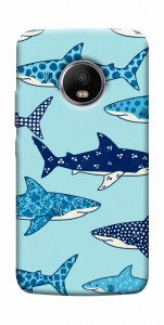Чехол Shark pattern для Motorola Moto G5S