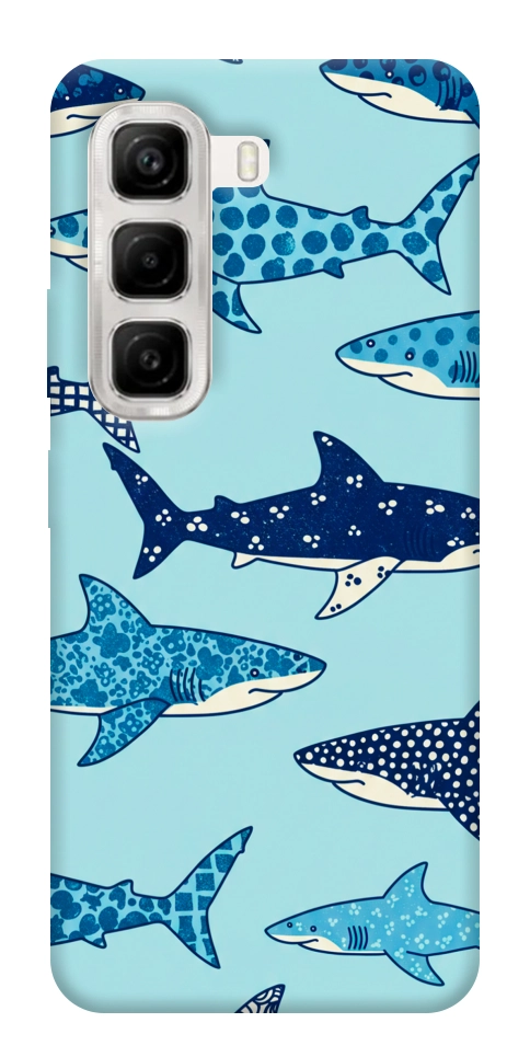 Чехол Shark pattern для Infinix Hot 50 4G