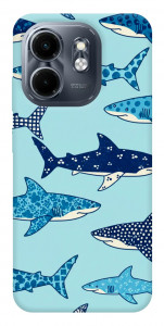 Чехол Shark pattern для Infinix Hot 50i
