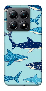 Чехол Shark pattern для Xiaomi 14T Pro