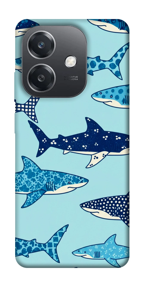 Чехол Shark pattern для Oppo А3х 4G