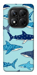 Чехол Shark pattern для Xiaomi Redmi Note 14 Pro 5G