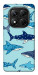 Чехол Shark pattern для Xiaomi Redmi Note 14 Pro 5G
