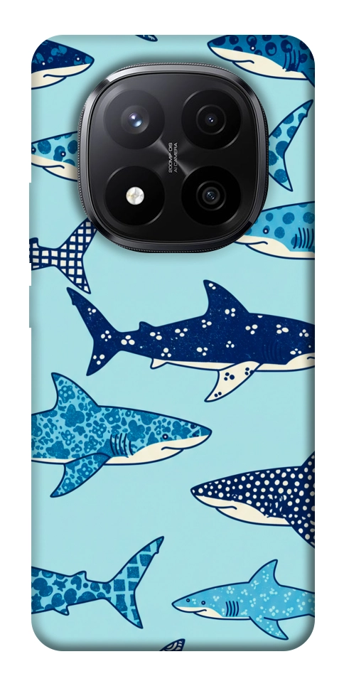 Чохол Shark pattern для Xiaomi Redmi Note 14 Pro+ 5G