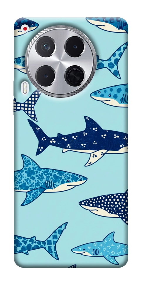 Чехол Shark pattern для TECNO Camon 30 (CL6)
