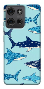 Чехол Shark pattern для Motorola Moto G75 5G