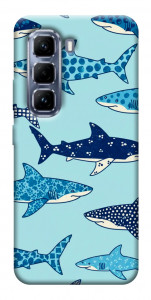 Чехол Shark pattern для Infinix Hot 50 Pro