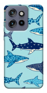 Чехол Shark pattern для Motorola Edge 50 Neo