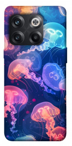 Чехол Neon jellyfishes для OnePlus 10T