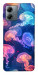 Чохол Neon jellyfishes для Motorola Moto G14