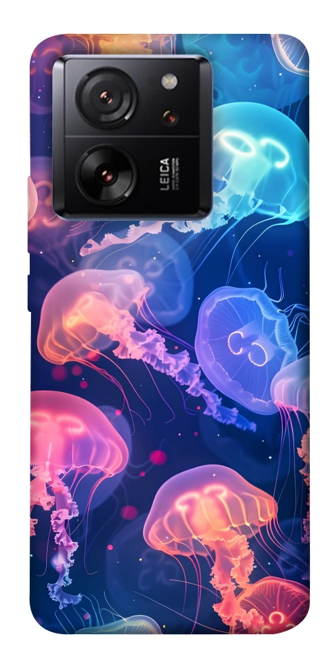 Чохол Neon jellyfishes для Xiaomi 13T