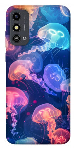 Чехол Neon jellyfishes для ZTE Blade A53
