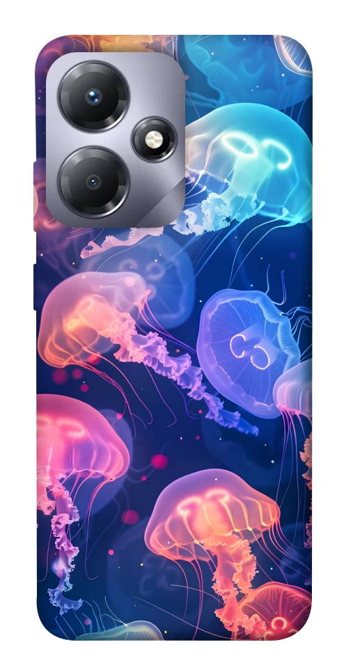 Чохол Neon jellyfishes для Infinix Hot 30 Play