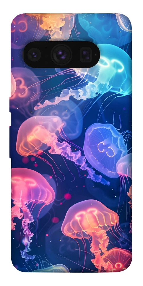 Чохол Neon jellyfishes для Google Pixel 8 Pro