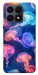 Чохол Neon jellyfishes для Huawei Honor X8a