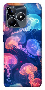 Чехол Neon jellyfishes для Realme C53