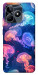 Чехол Neon jellyfishes для Realme C53