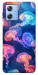Чохол Neon jellyfishes для Motorola Moto G84