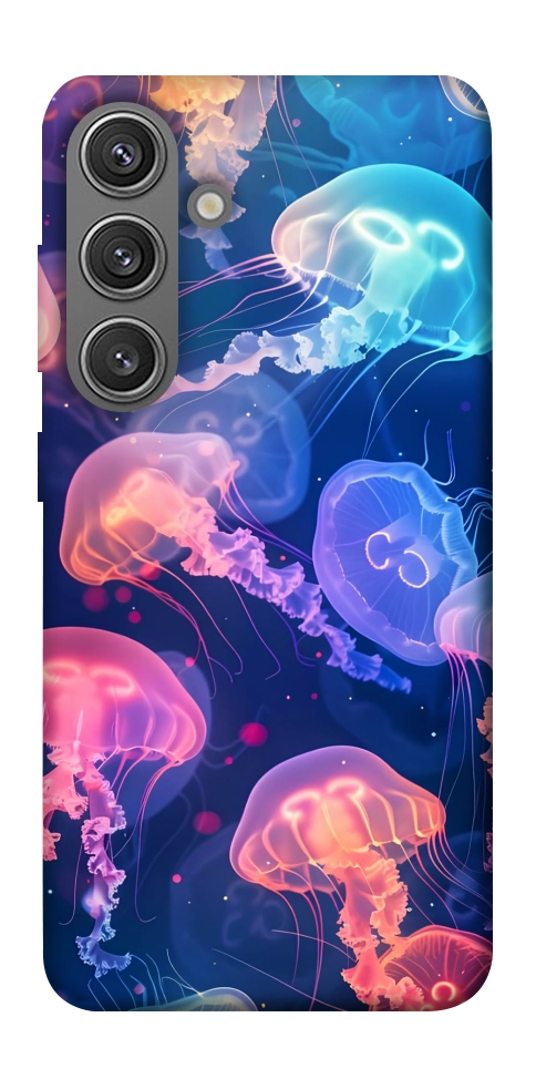 Чохол Neon jellyfishes для Galaxy S24