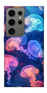 Чехол Neon jellyfishes для Galaxy S24 Ultra