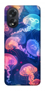 Чехол Neon jellyfishes для Oppo A18