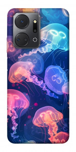 Чохол Neon jellyfishes для Huawei Honor X7a
