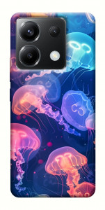 Чехол Neon jellyfishes для Xiaomi Poco X6