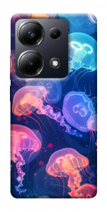 Чохол Neon jellyfishes для Xiaomi Poco M6