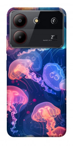 Чехол Neon jellyfishes для ZTE Blade A54 4G