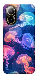Чехол Neon jellyfishes для Realme C67 4G