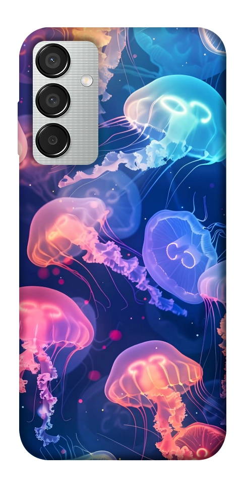 Чехол Neon jellyfishes для Galaxy M15 5G