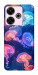 Чехол Neon jellyfishes для Xiaomi Redmi 13 4G