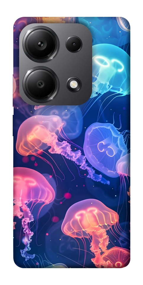 Чехол Neon jellyfishes для Xiaomi Redmi Note 13 Pro 5G