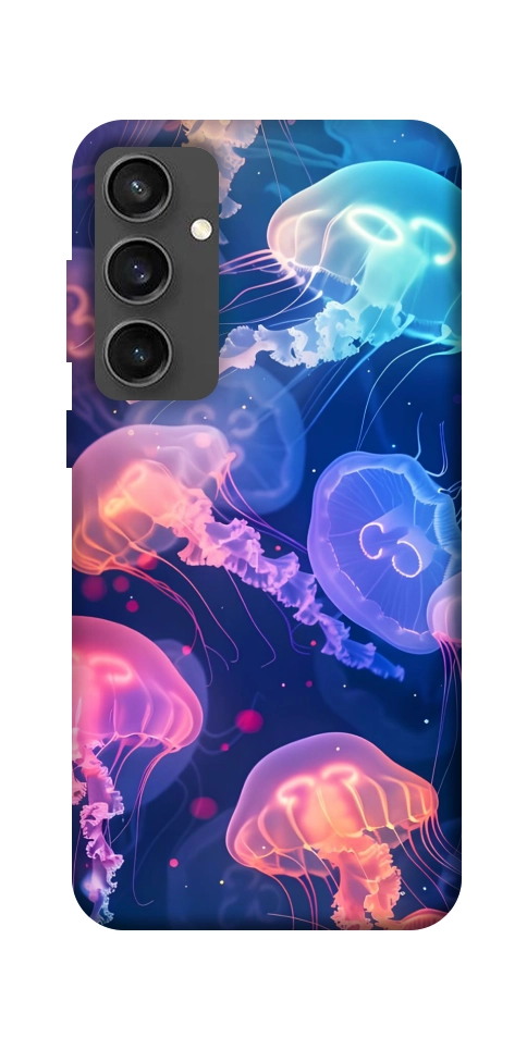 Чохол Neon jellyfishes для Galaxy S24 FE