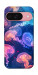 Чехол Neon jellyfishes для Google Pixel 9
