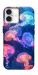 Чохол Neon jellyfishes для iPhone 16 Plus
