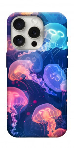 Чехол Neon jellyfishes для iPhone 16 Pro Max