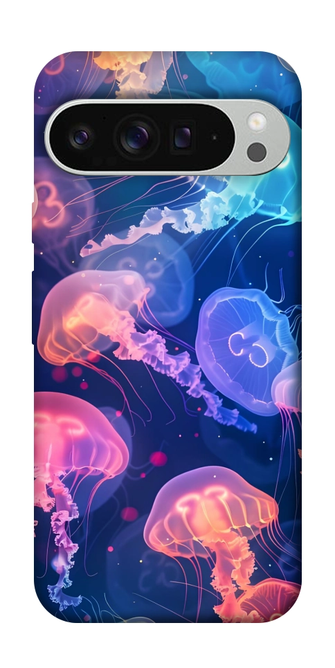 Чохол Neon jellyfishes для Google Pixel 9 Pro XL