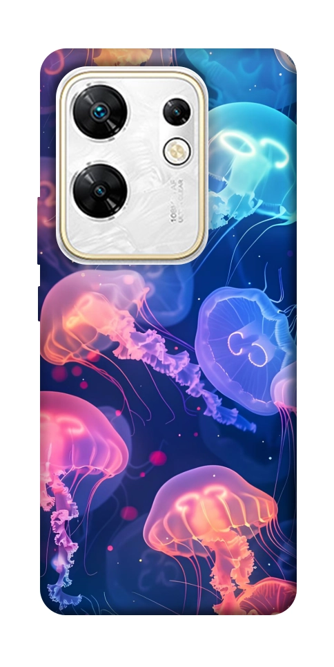 Чохол Neon jellyfishes для Infinix Zero 30 4G