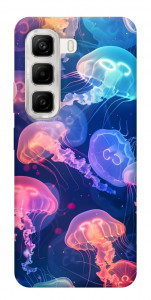 Чехол Neon jellyfishes для Infinix Hot 50 4G