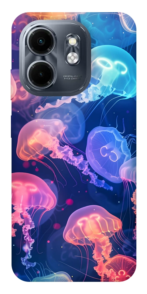 Чохол Neon jellyfishes для Infinix Smart 9 4G