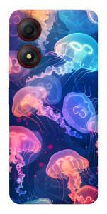 Чехол Neon jellyfishes для ZTE Blade A34 4G