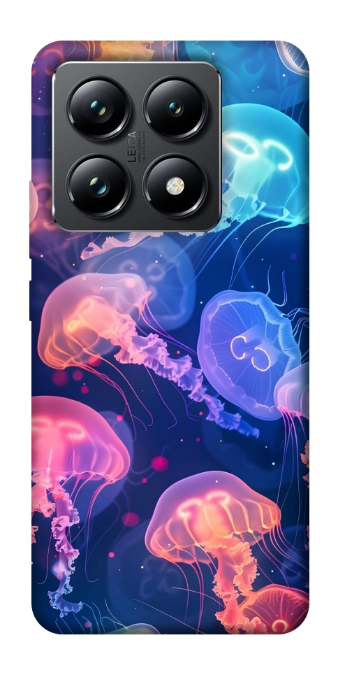 Чохол Neon jellyfishes для Xiaomi 14T Pro