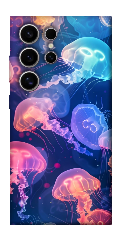Чохол Neon jellyfishes для Galaxy S25 Ultra