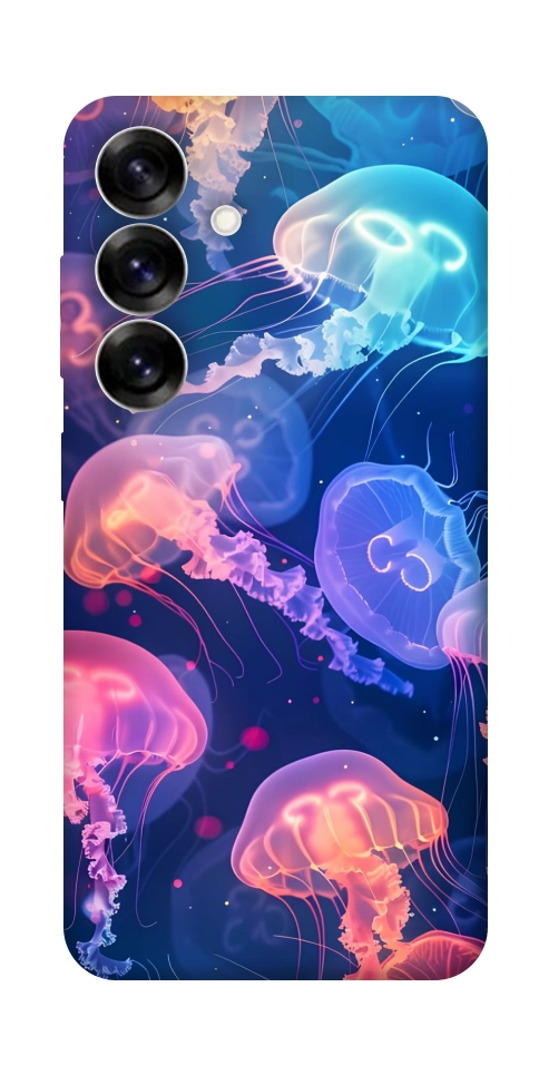 Чохол Neon jellyfishes для Galaxy S25+