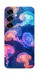 Чохол Neon jellyfishes для Galaxy S25+