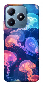 Чехол Neon jellyfishes для Realme C63 4G