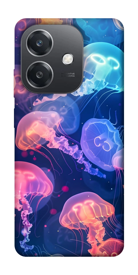Чохол Neon jellyfishes для Oppo A3 4G