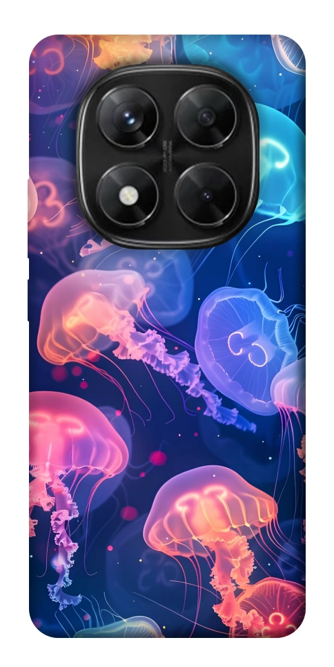 Чохол Neon jellyfishes для Xiaomi Redmi Note 14 Pro 5G