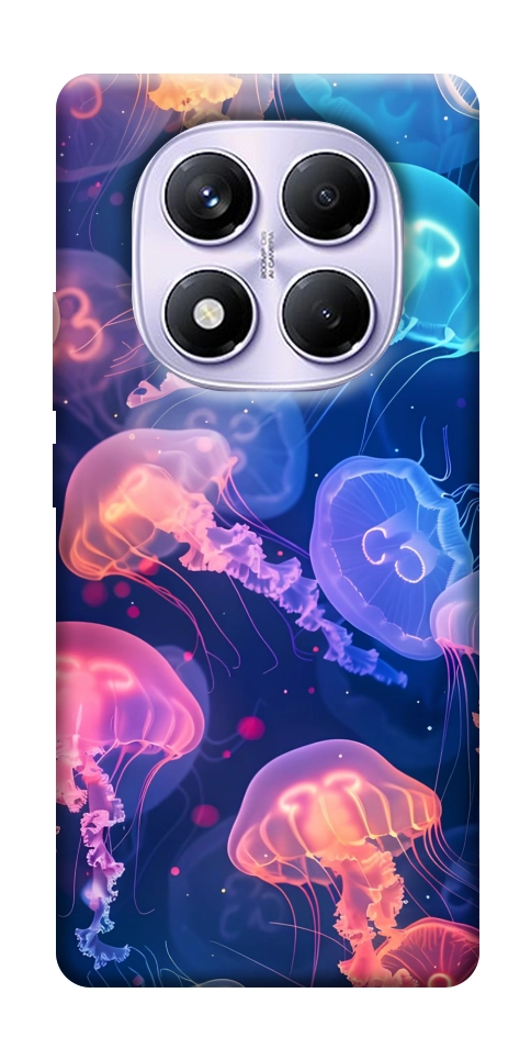 Чохол Neon jellyfishes для Xiaomi Redmi Note 14 Pro 4G